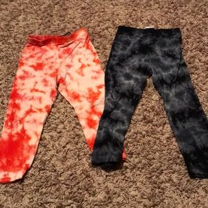 Chocolate Milke Tie Dye Leggings Set